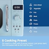 COMFEE Retro 800W 20L Microwave Mint Green CM-M202RAF(GN) 8 Auto Menus view 4
