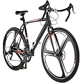 VEVOR Road Bike, 700C Wheels Racing Bike,Drivetrain City Commuter Road Bicycle, Urban Adult Sport Bike, Drop Bar, Disc Brake,