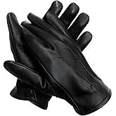 Genuine Sheepskin Leather Gloves for Men - Unlined Men's Leather Gloves – Dress Driving Gloves for Car Driving, Bike Riding