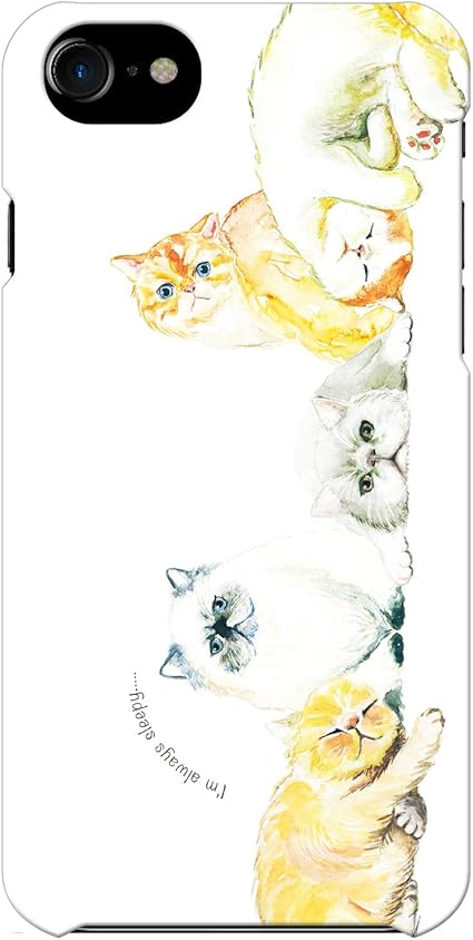Amazon Co Jp ブレインズ シンプルスマホ5 A001sh ハード ケース カバー 猫 B White Noa グッズ ネコ アニマル パステル カワイイ オシャレ 人気 イラスト 水彩 ギフト Noa 可愛イ 家電 カメラ