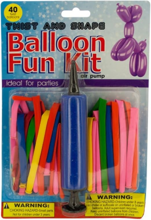 StarSun Depot Twist & Shape Balloon Fun Kit With Air Pump