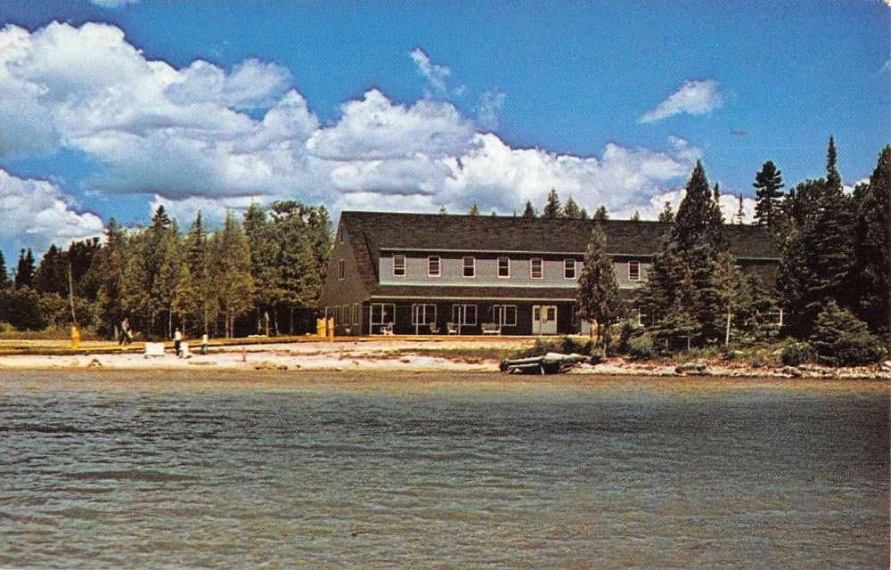 Cedarville Michigan Campus Waterfront Vintage Postcard