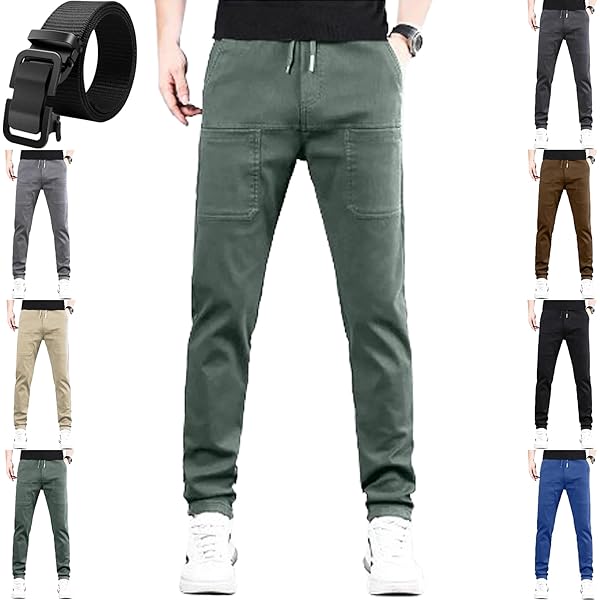 Sirmale Multipants-High Stretch Multi-Pocket Durable Cargo