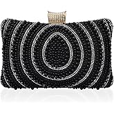 Beaguful Bridal Wedding Evening Handbags Pearl Beaded Purses for Women Luxury Clutch Bag with Chain | Bridal, Wedding, Evening, Pearl, Beaded, Luxury, with Chain