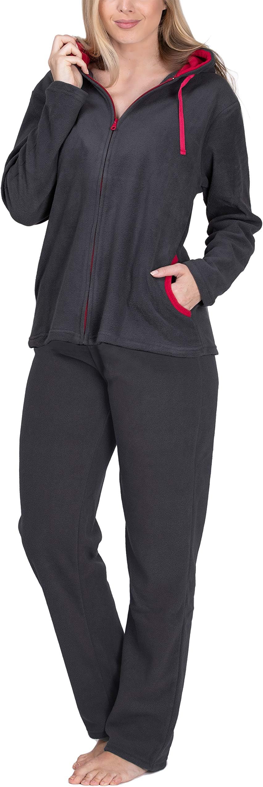 SLOUCHER - Fleece suit House suit Leisure suit for ladies