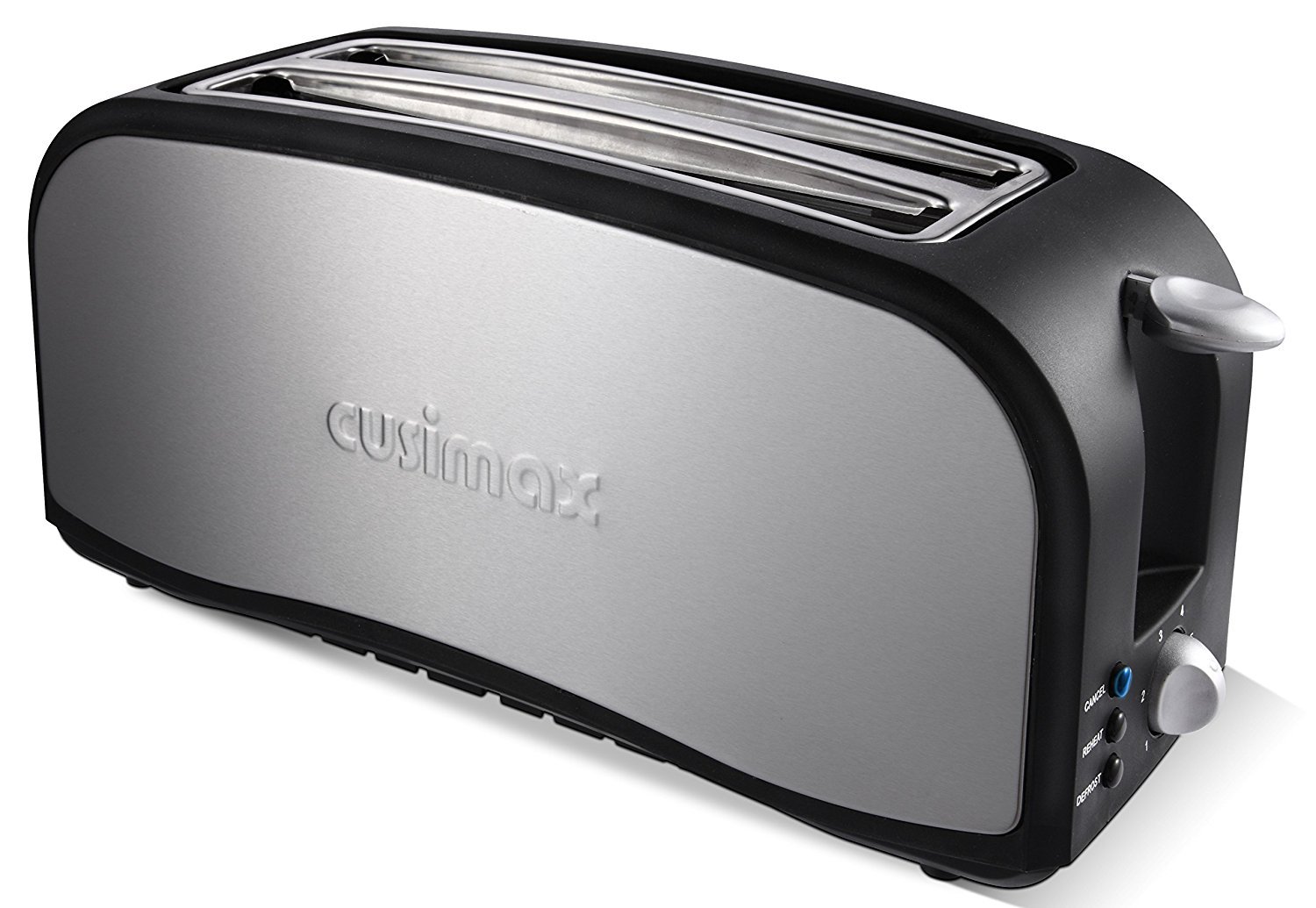 Cusimax CMST140 Two Slots 4 Slice Toaster with Cancel/Defrost/Reheat