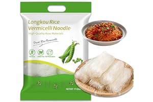 KAXOIIDU Longkou mung bean vermicelli, shredded bean noodles, authentic Rice noodles, hot pot instant vermicelli, scallop barbecue ingredients, smooth and chewy 500g