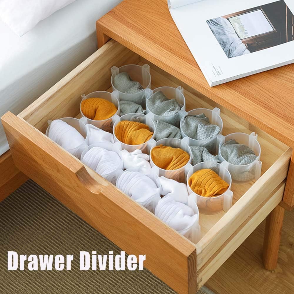 YITAQI Drawer Divider,Creative Multi-Purpose Adjustable Stretch Organizer Grid Retractable Partition Board Drawers Household Storage(Grey): Home & Kitchen