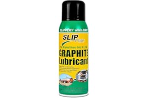 CASTERHQ Slip Plate Dry Graphite Lubricant Spray, 12 oz Aerosol – Non-Stick, High Temp, Weather Resistant Coating for Mower Decks, Snowblower Chutes & Hitches