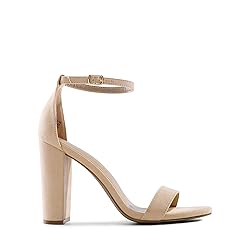 DREAM PAIRS Women's Hi-Chunk High Heel Pump