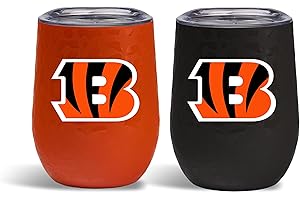 The Memory Company Officially Licensed NFL 2-Pack Home/Away Leopard SS Stemless Wine Tumblers