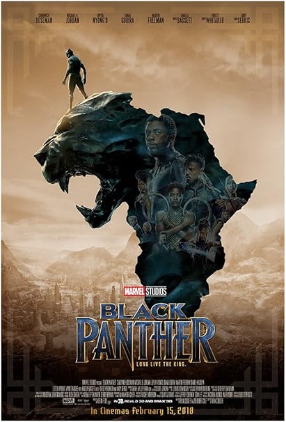 Home Decor Black Panther 2018 Movie Poster High Quality Wall Poster Choose Your Size Home Garden