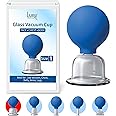 Lure Essentials Glass Face and Body Cupping Cup Size 1 Large Massage Cup for Face, Chest, Cellulite and Lymphatic Drainage