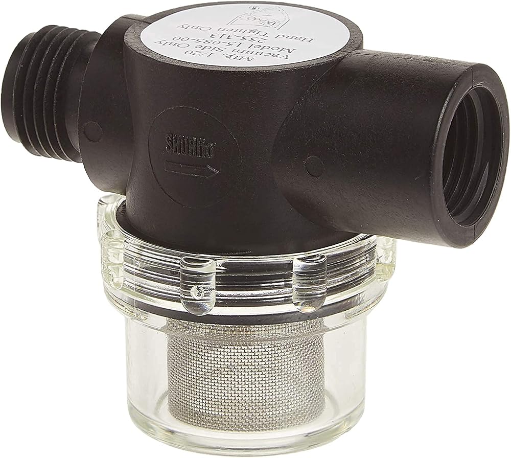 Shurflo 255-213 Inline Strainer 1/2 MNPT x FNPT for 2088 Pumps