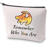 ZJXHPO Remeber Who You Are Makeup Bag The Lion Inspire Gift Lion Cosmetic Bag Inspiration Gift (Remember WYA)