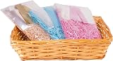 Green Leaves Honey Wicker Basket for Hampers 10x28x38 cm Beige view 4