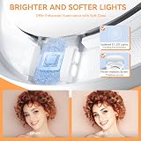 Auxmir 7.5" Double-Sided Magnifying Makeup Mirror with 52 LED Lights view 6