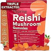 Reishi Mushroom Gummies | Hongo Reishi Mushroom Supplement Gummies (Lingzhi, Ganoderma Lucidum) | Full Spectrum Stress Gummies for Adults | Red Reishi Mushroom | Strawberry Flavor | 45 Count