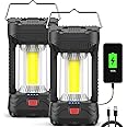 AlpsWolf Camping Lantern, 800LM Camping Lights with 4 Light Modes, 4000mAh Camping Lantern Rechargeable and Phone Charger, IP