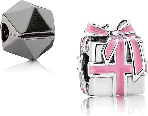 Pandora regalo/Conjunto joyas en plata de ley 925 – 1 Charm en plata maciza y esmalte