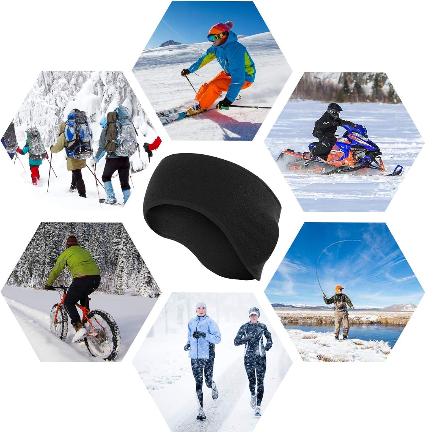 Atneato Ear Warmer Headband - Winter Ear Cover Running Ear Muffs for Men and Women : Sports & Outdoors