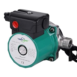 BOKYWOX 110-120V 3/4'',3-Speed Food Grade Domestic Circulation Pump Hot Water Circulator Circulating Pump (RS15-6SG)