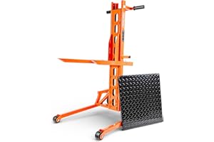 SuperHandy Hydraulic Material Lift Stacker, Portable Forklift – 550 lbs Capacity, 50.4" Max Lift Height, Disassembles for Tra