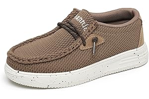 Ahannie Kids Boys Girls Loafers Slip On Casual Lightweight Walking Shoes(Toddler/Little Kid/Big Kid)