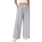 LYANER Women's Wide Leg Striped Pants Casual Drawstring Elastic Low Rise Pajama Pants Lounge Wear Trousers