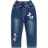 Peacolate 2-10Years Little Big Girl Spring Autumn Fall Trousers Pants Denim Jeans