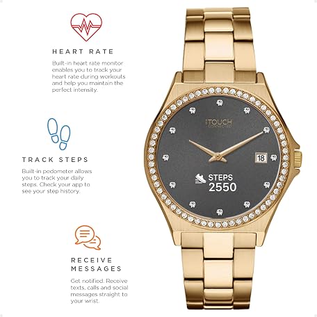 Mua iTouch Connected Hybrid Smartwatch Fitness Tracker Heart Rate Step ...