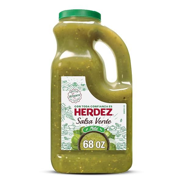 HERDEZ SALSA VERDE, MILD, 68 OZ JUG – TANGY GREEN TOMATILLO SALSA FOR TACOS, ENCHILADAS & DIPS