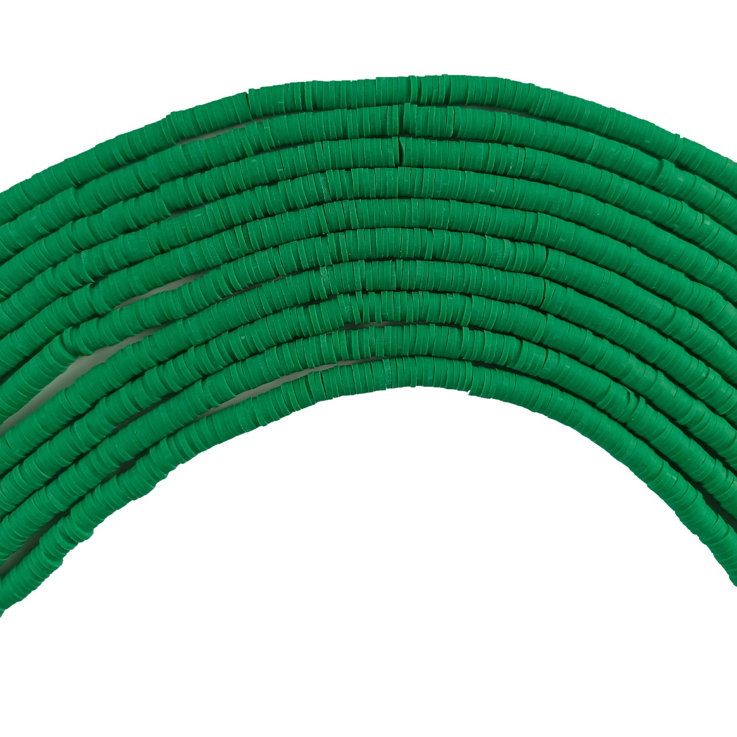 Photo 1 of 3500 Pcs 6mm Colorful Flat Clay Beads for DIY Polymer Round Handmade Jewelry Making for Necklace Bracelet Earring Pendant and Anklet Craft Making(DeepGreen)