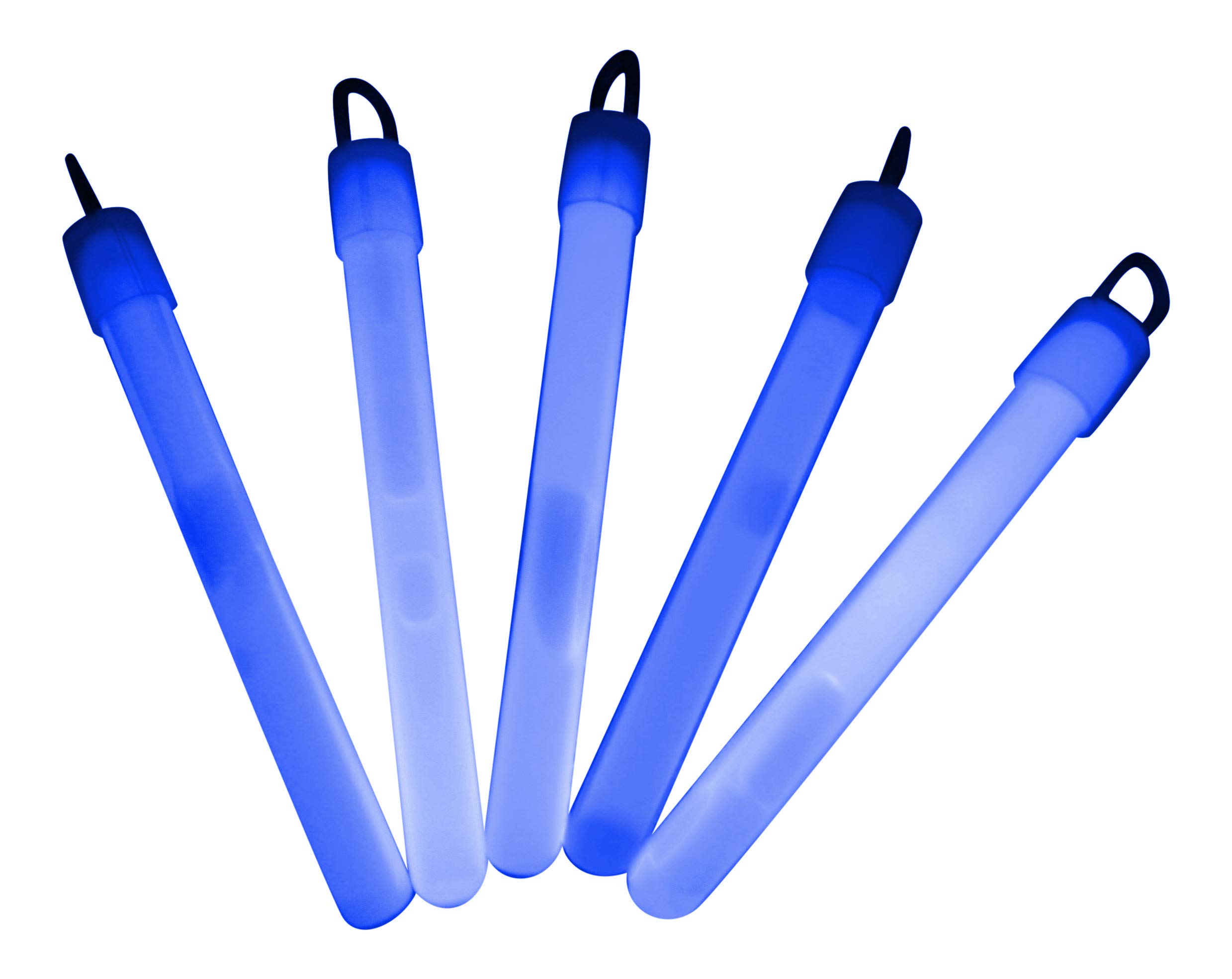 Glowtopia 4 inch Glow Sticks/Glow Batons (1cm thick) - Premium Glowsticks from (Blue, 50 Pack)