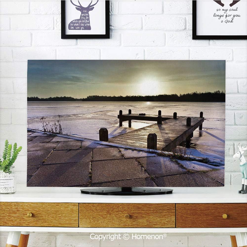Homenon Winter Indoor POP TV dust Cover,Cover Type 70 inch