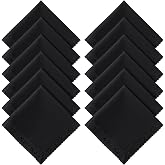 HOULIFE Women's Lace Handkerchiefs, Cotton Embroidery Black Ladies Hankies | Black Lace Handkerchief, Soft Material, for Wedding Party Funeral Daily Use, Portable &amp; Durable