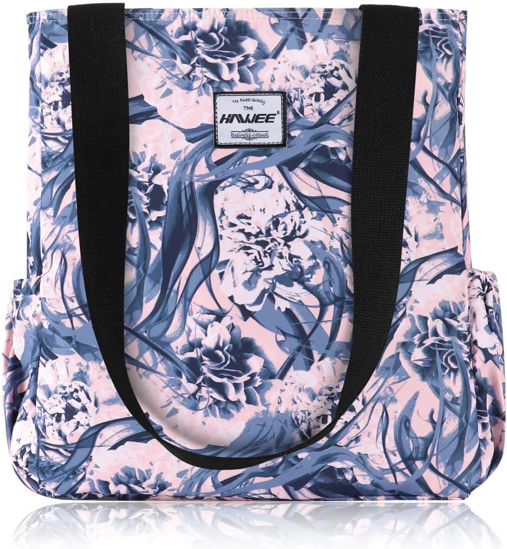 HAWEE Women Tote Bag with Zip Lightweight Ladies Shoulder Bag Large Capacity Casual Shopping Bag Waterproof Top Handle Handbag for Girls for Travel Work School Daily Life Gym Camping Beach - Image 4