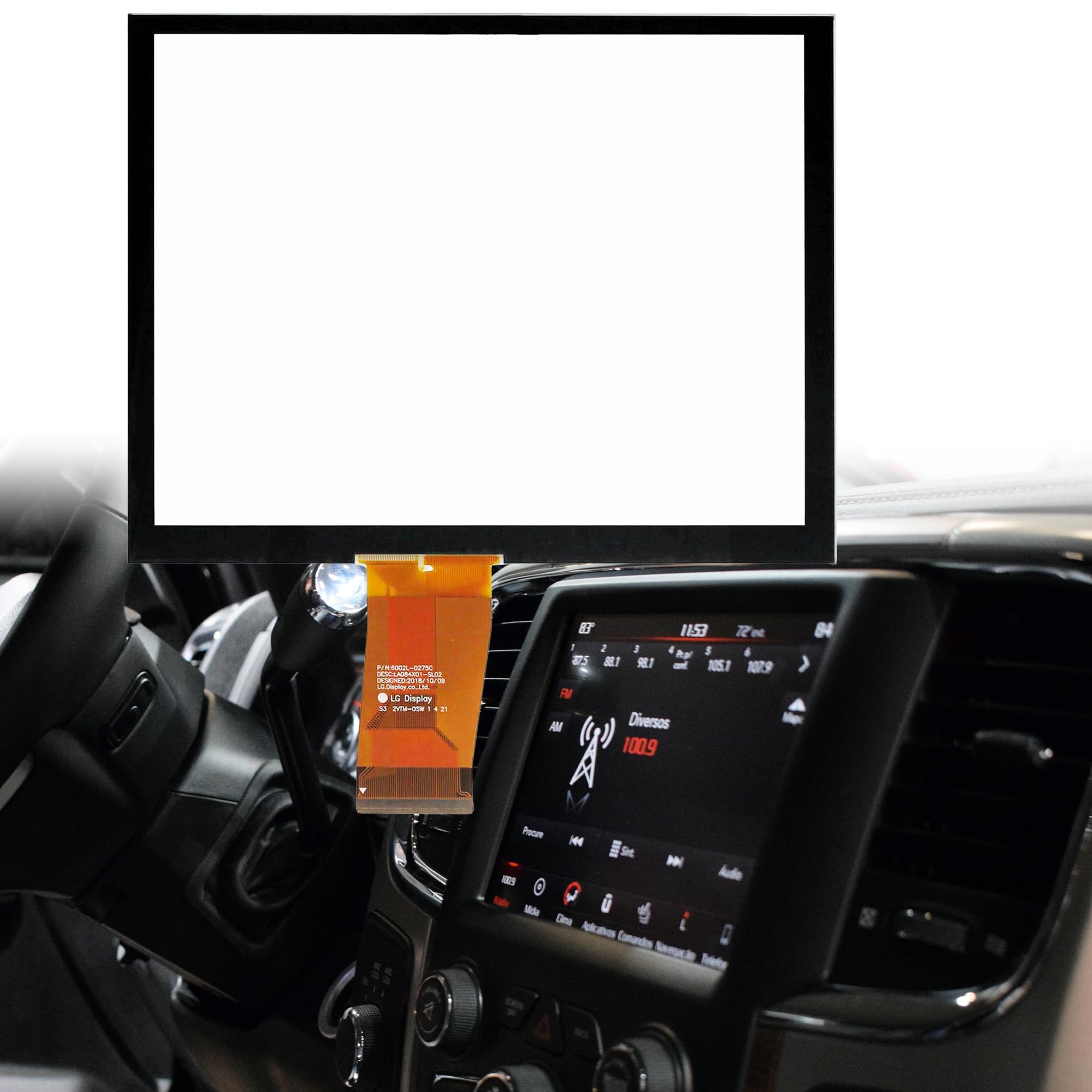 Photo 1 of 8.4" Uconnect Touch Screen 4C UAQ LCD Monitor Radio Navigation Compatible with Dodge Ram Chrysler Charger Jeep Cherokee Wrangler Gladiator Compass 2017-2022 Replace # LA084X01(SL)(02) (Without LCD)