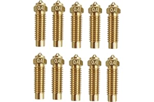 LANKEGU 10PCS Nozzles Kit for Elegoo Neptune 4 Plus, 3D Printer Parts 10PCS 0.4mm Brass Nozzles Kit for Elegoo Neptune 4 Plus/Neptune 4 Max