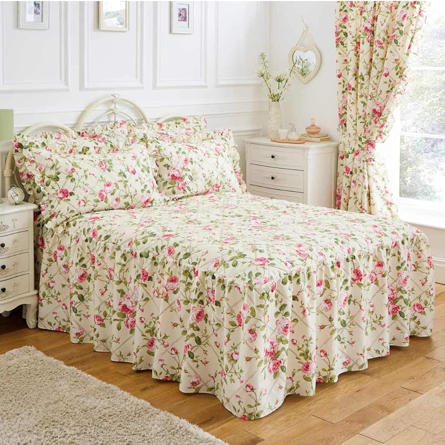 Chums Trailing Rose Bedding Collection 66" x 72" Curtains (Pair