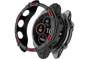 ISABAKE Case Cover Compatible with Garmin Fenix 8 51MM Sloar, Soft and Flexible Anti Drop TPU Bumper Frame Rugged Replacement Protective Cases for Garmin Fenix 8 51MM Solar