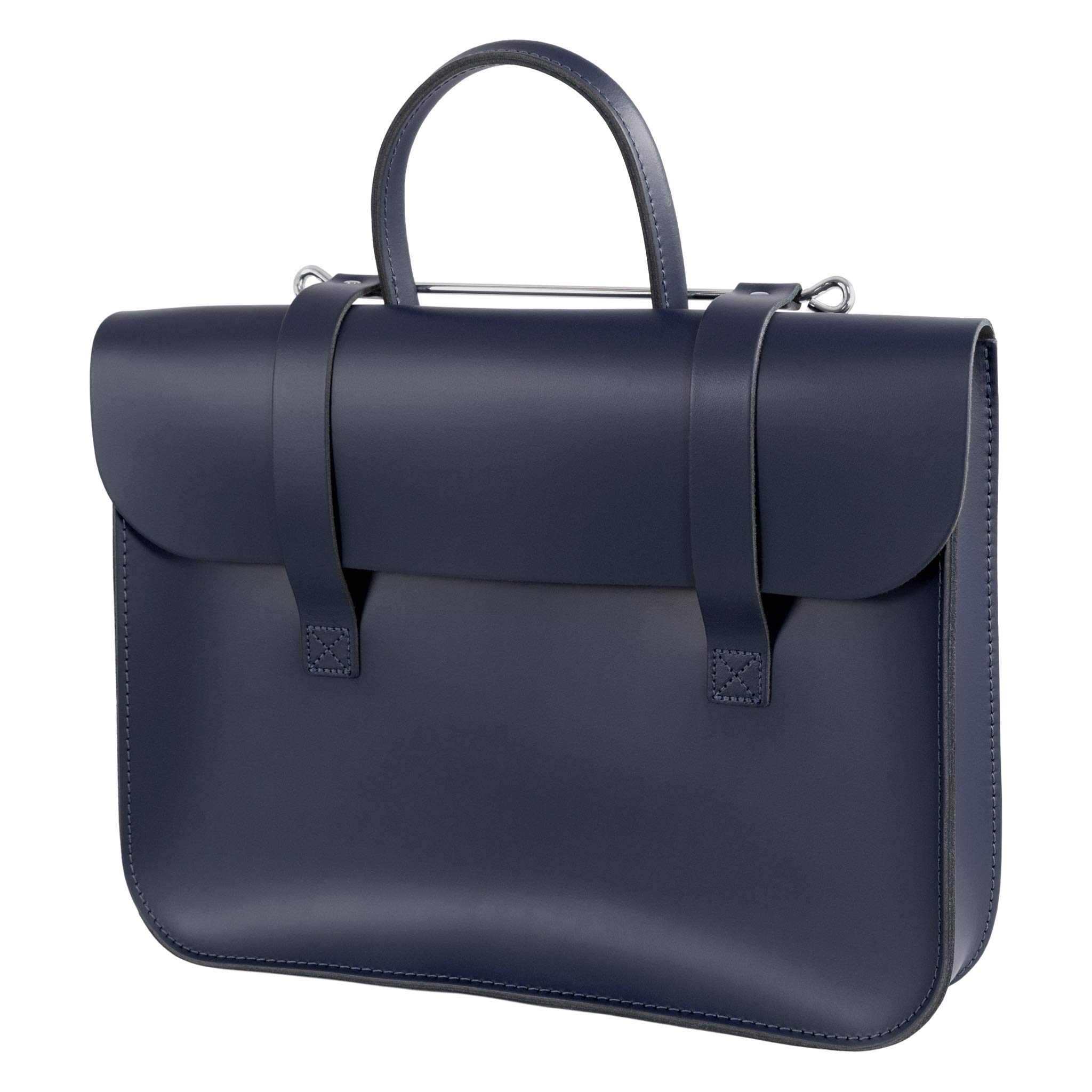 Oxford Traditional Leather MC1-N Music Case, Navy โ image 1