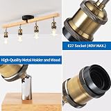 ANWIO Kitchen Lights Ceiling 4 Way E27 Adjustable Spotlight Bar Lighting view 3