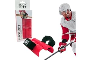 NAVILLUS BRANDS Slick Mitt™ - Top Hand Hockey Training for Smoother Stickhandling, Top Hand Strength and Harder Shots