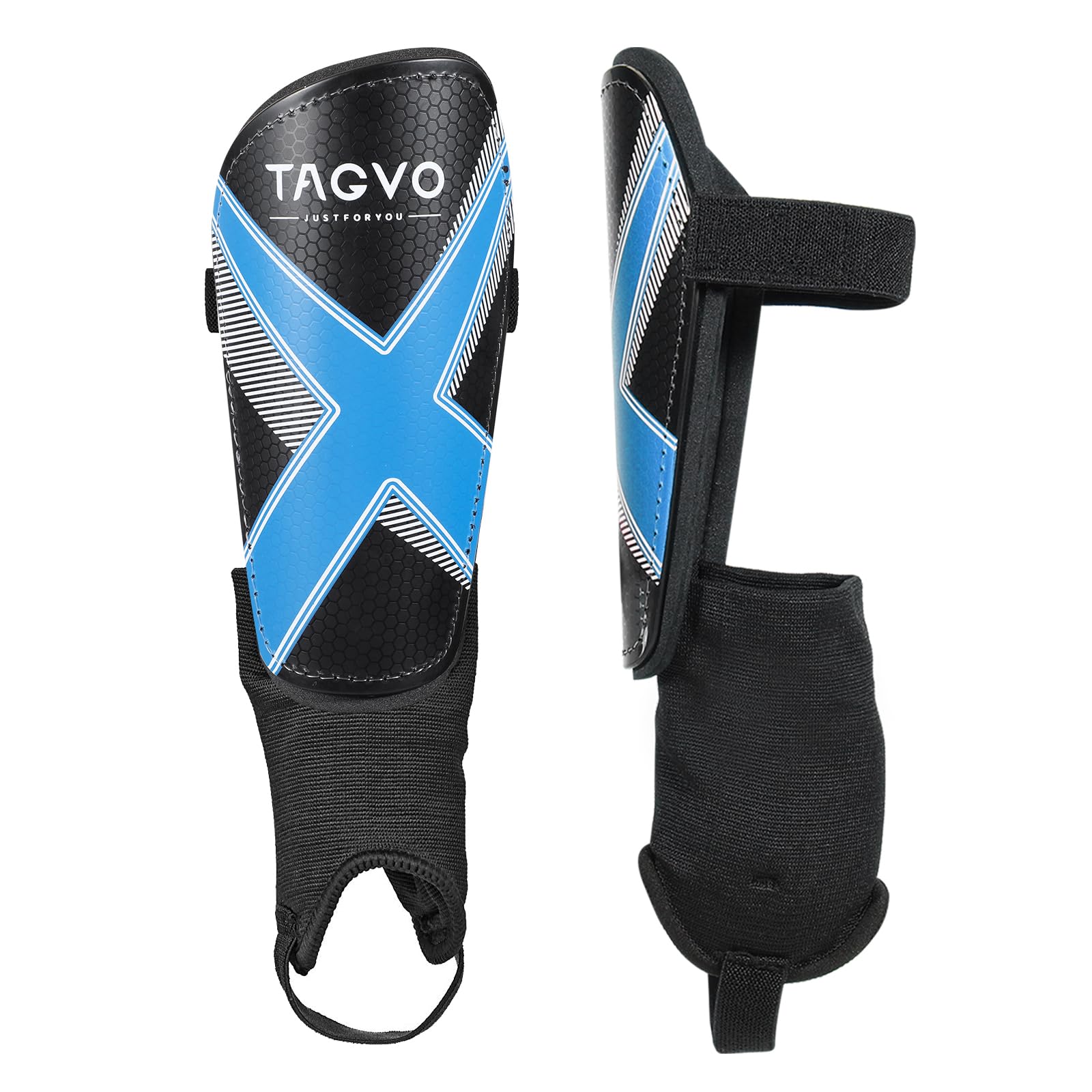 Photo 1 of TAGVO Soccer Shin Guards for Kids Youth - Protective Soccer Equipment for Boys Girls - Adults Men Women Soccer Shin Guards - Soccer Shin Pads for Kids 3-16 Years Old Girls Boys, High Impact Resistant