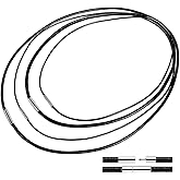 Black Fake Leathers Cords, 4pcs 16”18" 20" 22" Waterproof Cord Necklace with Clasp, 1.5/3mm Width, DIY Woven Wax Rope Chain for Pendant, Beading Cords and Threads for DIY Jewelry Making