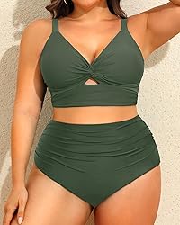 Daci Plus Size Two Piece Swimsuits - Women High