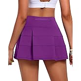 JoyGirl Womens Tennis Skirt with Shorts Pleated Golf Skirt High Waist Pickleball Skirts Athletic Skorts with Pockets