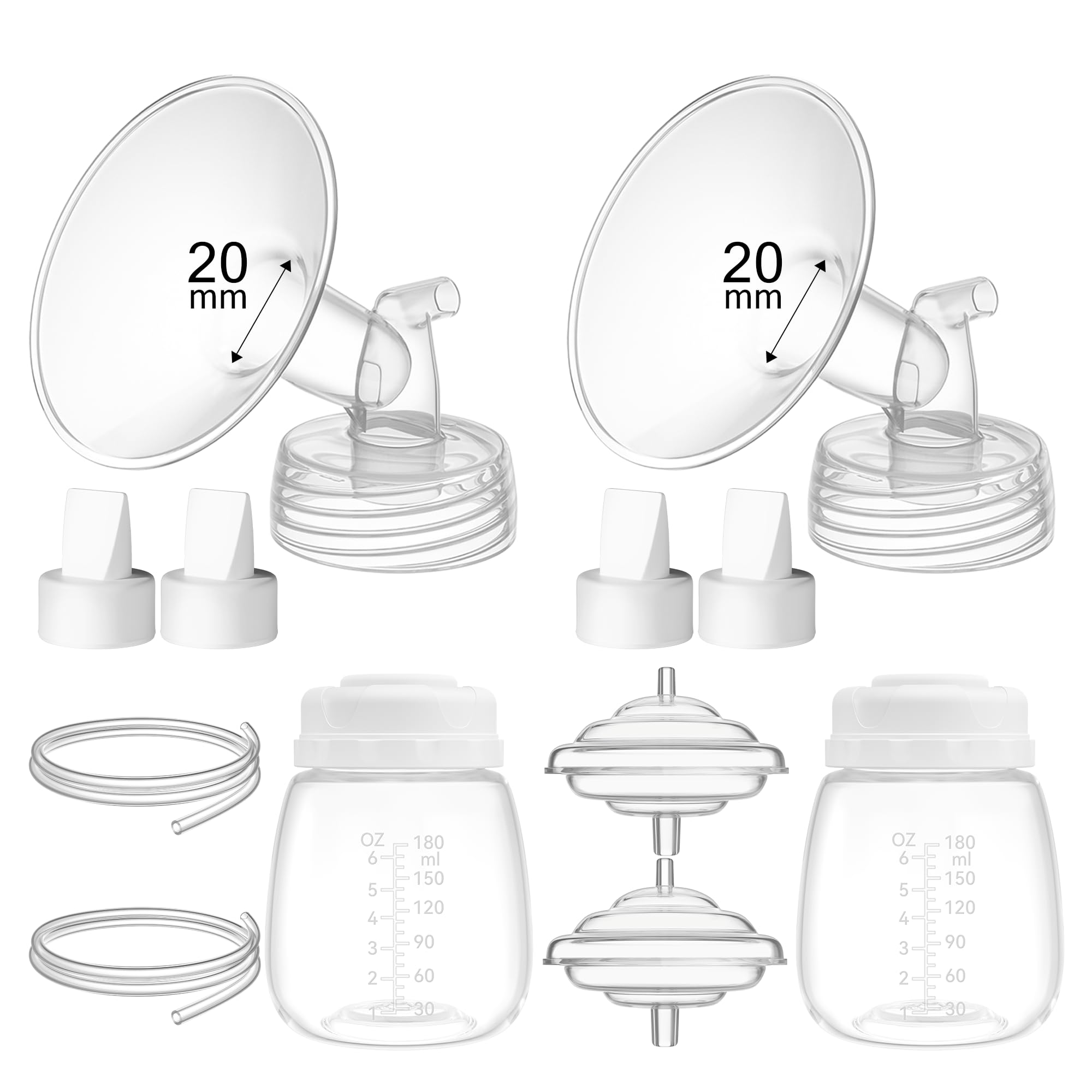 Photo 1 of TOVVILD 20mm Replacement Pump Parts for Spectra S1 S2 9 Plus Synergy Gold Includes Flange Duckbill Valve Tubing Backflow Protector Bottle,Compatible with Motif Luna Cimilre Ameda MYA Pump