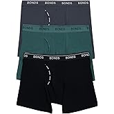 Bonds Men's Underwear Boxer Briefs Pack, Guyfront Men's Boxer Briefs, Mid-Length Underwear for Men, Viscose/Bamboo